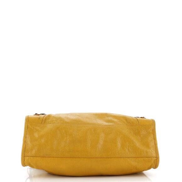 Balenciaga City Classic Studs Bag Leather Medium Yellow - Picture 5 of 10